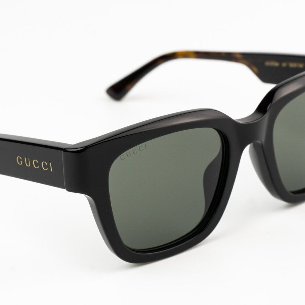 NEW Gucci GG1670SK 001 Black Havana Grey Unisex Square Sunglasses GG 1670SK - Picture 6 of 10